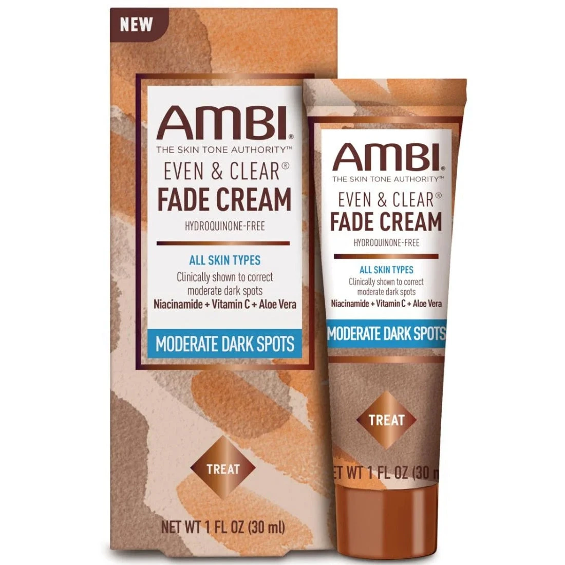 Ambi Even & Clear Fade Cream - Moderate Dark Spots 1oz 1 Ambi Even & Clear Fade Cream - Moderate Dark Spots 1oz
