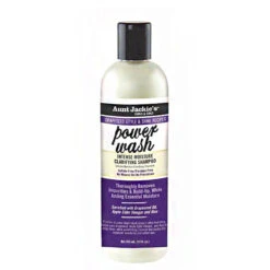 Aunt Jackie's Curls & Coils Grapeseed Style & Shine Recipes Power Wash Intense Moisture Clarifying Shampoo 12oz