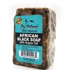 By Natures African Black Soap With Argan Oil 6oz