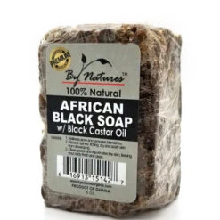 By Natures African Black Soap With Black Castor Oil 6oz