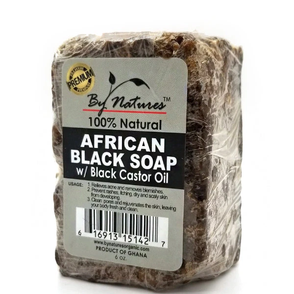 By Natures African Black Soap With Black Castor Oil 6oz 1 By Natures African Black Soap With Black Castor Oil 6oz