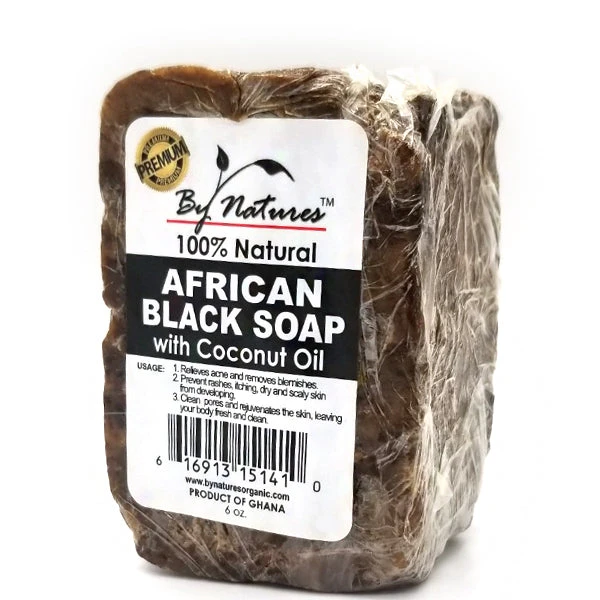 By Natures African Black Soap With Coconut Oil 6oz 1 By Natures African Black Soap With Coconut Oil 6oz