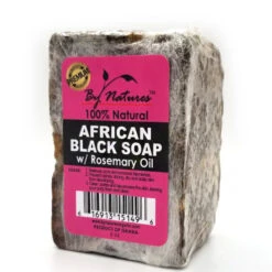 By Natures African Black Soap With Rosemary Oil 6oz