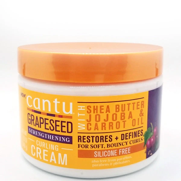 Cantu Grapeseed Strengthening Curling Cream 12oz 1 Cantu Grapeseed Strengthening Curling Cream 12oz