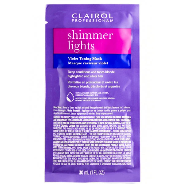 Clairol Shimmer Lights Violet Toning Mask 1oz 1 Clairol Shimmer Lights Violet Toning Mask 1oz