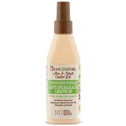 Creme Of Nature Aloe & Black Castor Oil Reconstructing Anti-Breakage Leave-In 8oz