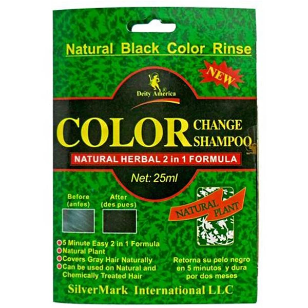 Deity Color Change Shampoo Natural Black Color Rinse Packet 1 Deity Color Change Shampoo Natural Black Color Rinse Packet