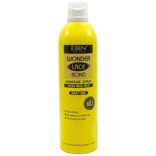Ebin New York Wonder Lace Bond Adhesive Spray Extra Mega Hold 14.2oz 1 Ebin New York Wonder Lace Bond Adhesive Spray Extra Mega Hold 14.2oz