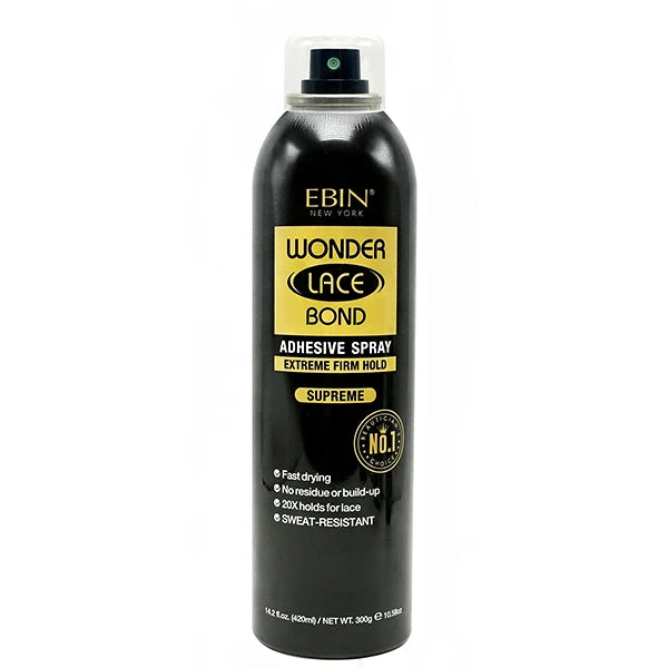 Ebin New York Wonder Lace Bond Adhesive Spray Extreme Firm Hold 14.2oz - Supreme 1 Ebin New York Wonder Lace Bond Adhesive Spray Extreme Firm Hold 14.2oz - Supreme