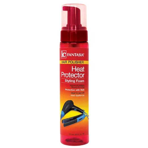 Fantasia IC Hair Polisher Heat Protector Styling Foam 8.5oz 1 Fantasia IC Hair Polisher Heat Protector Styling Foam 8.5oz