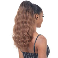 Freetress Equal Synthetic Ponytail - NATURAL LOOSE WAVE -Wigs Online Shop freetress equal synthetic ponytail natural loose wave 3