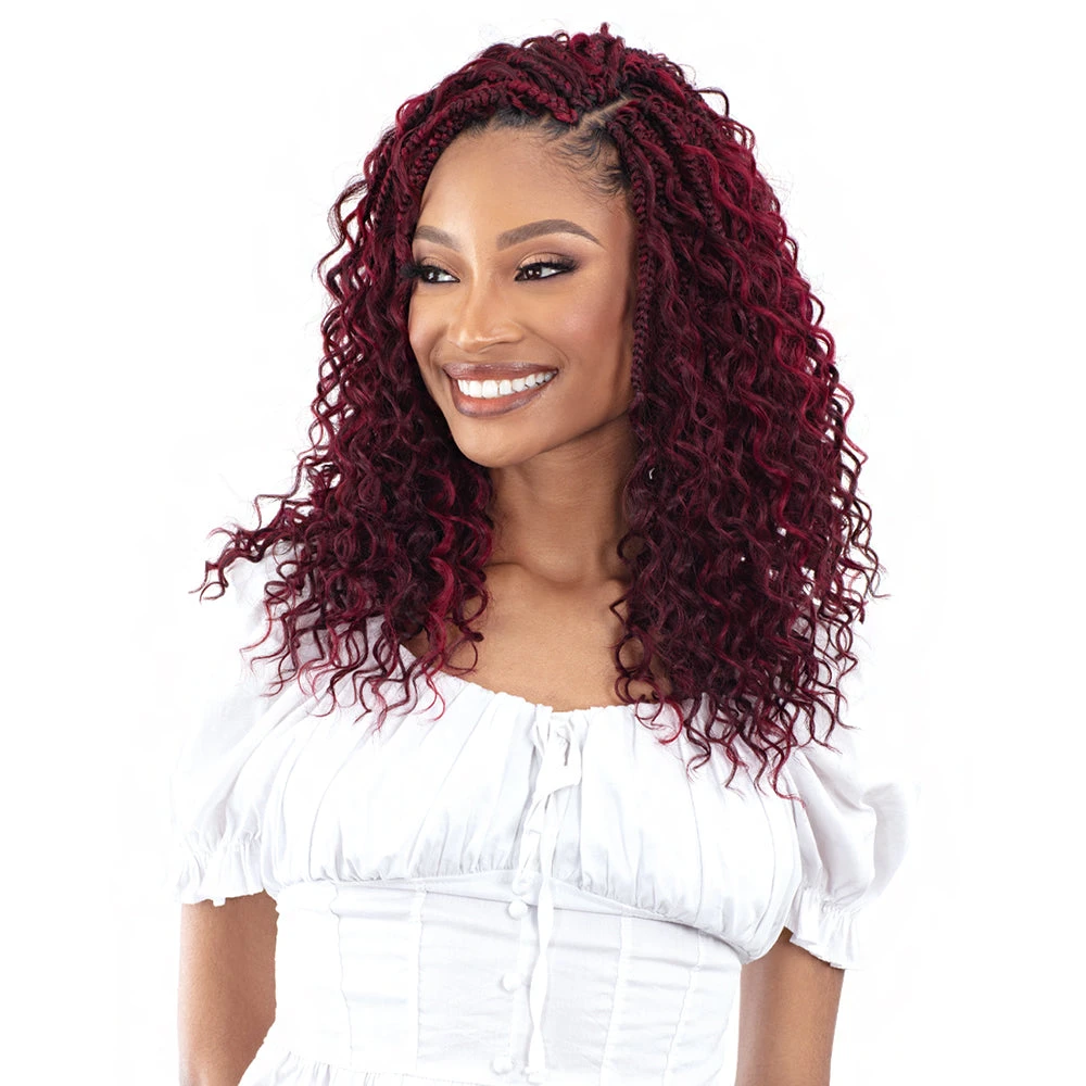 Freetress Synthetic Braid - 3X DEEP CURL BOHO BRAIDS 12 3 Freetress Synthetic Braid - 3X DEEP CURL BOHO BRAIDS 12 - Image 3