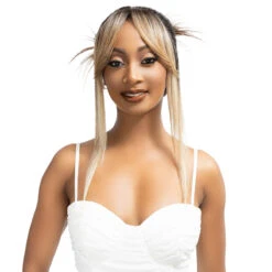 Janet Collection Melt Human Hair Blend 360 13x6 Glueless HD Lace Frontal Wig - DOMI -Wigs Online Shop janet collection melt human hair blend 360 13x6 glueless hd lace frontal wig domi 4