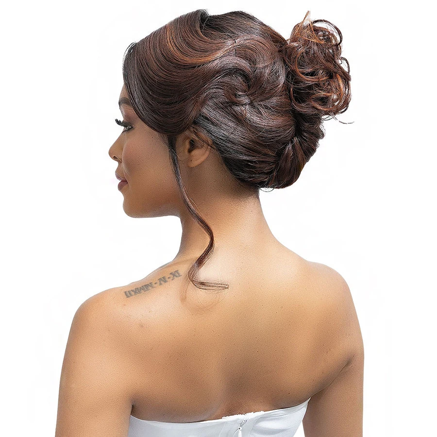 Janet Collection Melt Human Hair Blend 360 13x6 Glueless HD Lace Frontal Wig - TIVA 8 Janet Collection Melt Human Hair Blend 360 13x6 Glueless HD Lace Frontal Wig - TIVA - Image 8