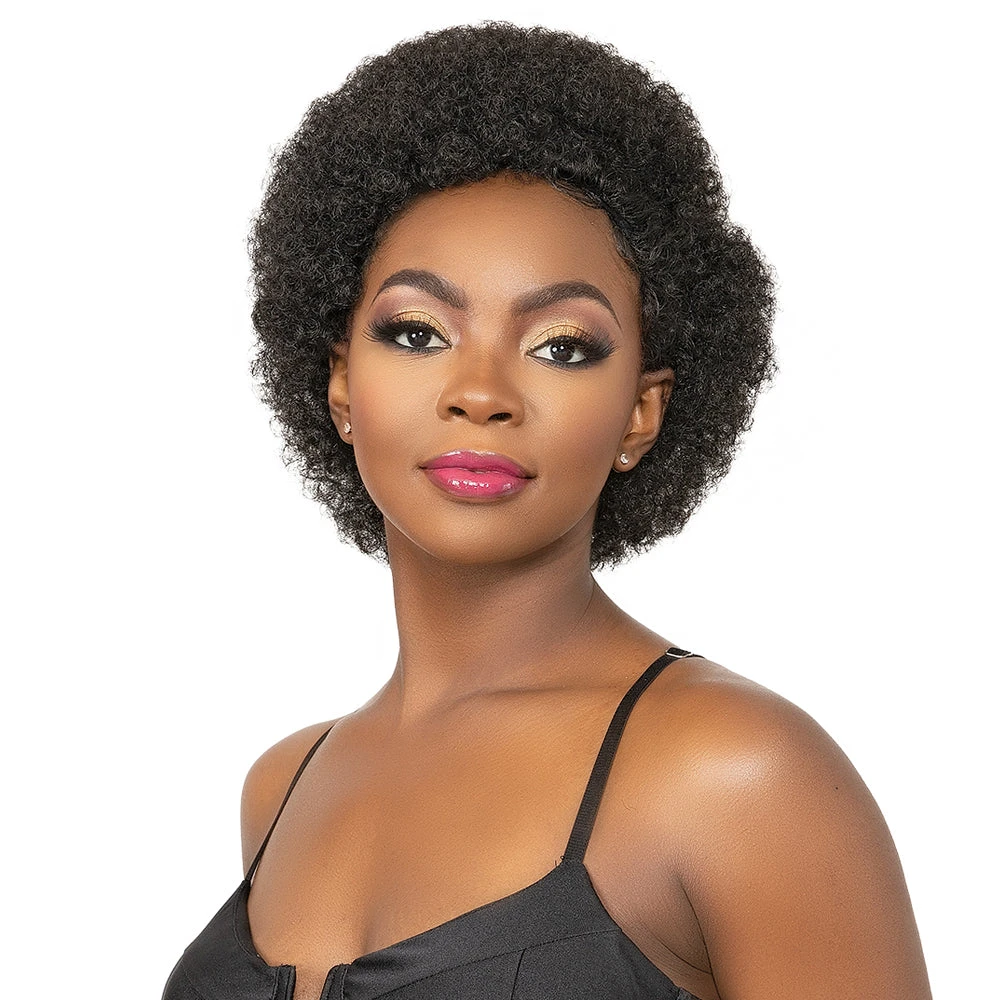 Janet Collection Natural Curly Synthetic Hair Wig - AFRO CADY 1 Janet Collection Natural Curly Synthetic Hair Wig - AFRO CADY
