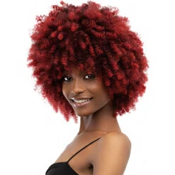 Janet Collection Natural Curly Synthetic Hair Wig - NATURAL AFRO KANE -Wigs Online Shop janet collection natural curly synthetic hair wig natural afro kane 2