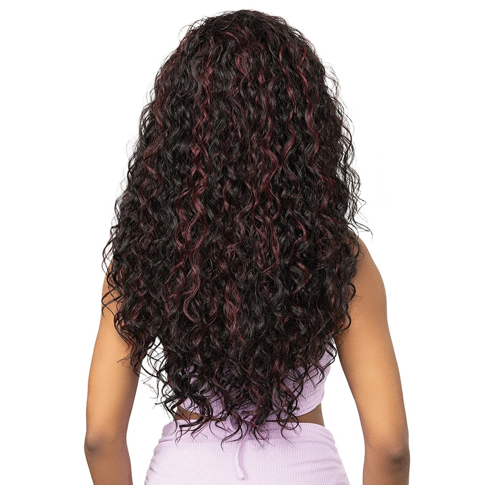 Janet Collection Remy Illusion Human Hair Blend Half Wig - WACO 6 Janet Collection Remy Illusion Human Hair Blend Half Wig - WACO - Image 6