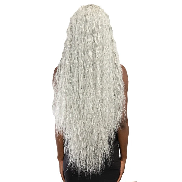 Janet Collection Remy Illusion X-Long Human Hair Blend HD Lace Front Wig - EFUA 6 Janet Collection Remy Illusion X-Long Human Hair Blend HD Lace Front Wig - EFUA - Image 6