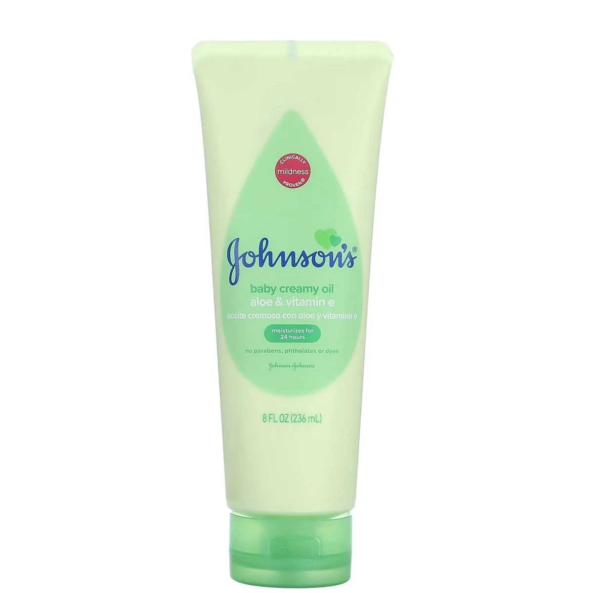 Johnson's Baby Creamy Oil Aloe & Vitamin E 8oz 1 Johnson's Baby Creamy Oil Aloe & Vitamin E 8oz