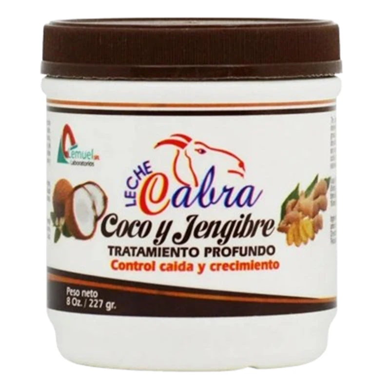 Lemuel Leche Cabra Coconut & Ginger Treatment 8oz 1 Lemuel Leche Cabra Coconut & Ginger Treatment 8oz