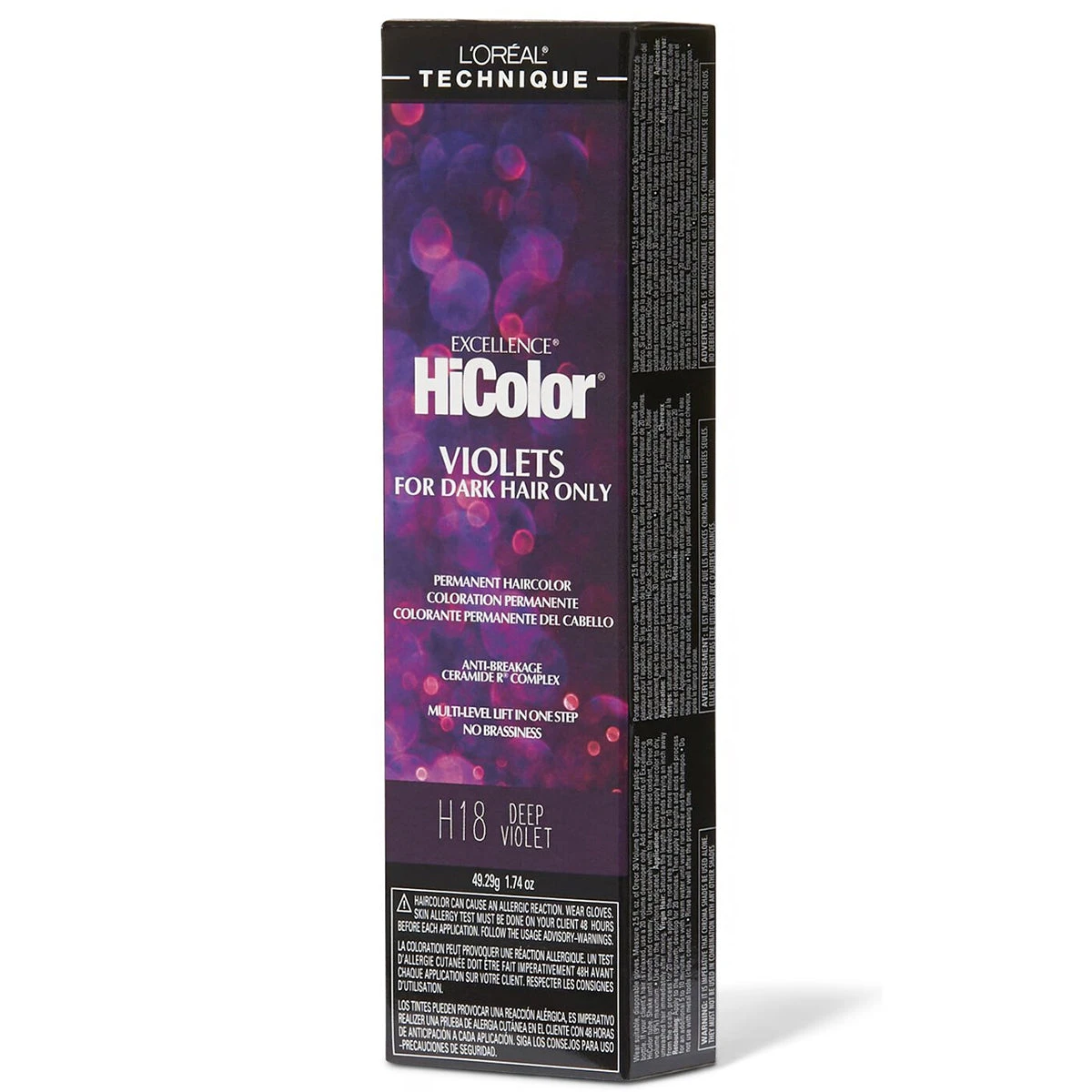 Loreal Excellence HiColor Violets Permanent Hair Color 1.74oz 1 Loreal Excellence HiColor Violets Permanent Hair Color 1.74oz