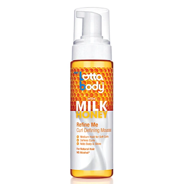 Lottabody Milk & Honey Refine MeCurl Defining Mousse 7oz 1 Lottabody Milk & Honey Refine MeCurl Defining Mousse 7oz