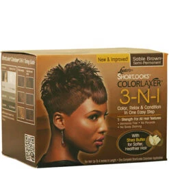 Luster's Pink Shortlooks Colorlaxer 3-in-1 Color Relax Kit - Sable Brown