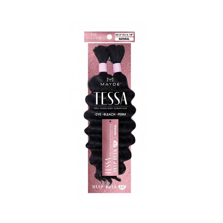 Mayde Beauty Tessa 100% Human Hair Braid - DEEP BULK 14 1 Mayde Beauty Tessa 100% Human Hair Braid - DEEP BULK 14