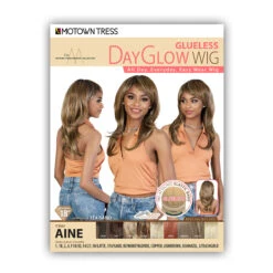 Motown Tress DayGlow Synthetic Hair Glueless Wig - AINE -Wigs Online Shop motown tress dayglow synthetic hair glueless wig aine 4