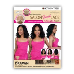 Motown Tress Salon Touch Synthetic Hair Glueless Lace Part Wig - DP FAWN -Wigs Online Shop motown tress salon touch synthetic hair glueless lace part wig dp fawn 5