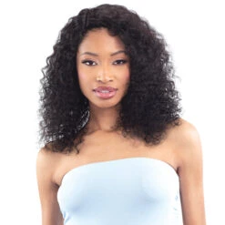 Naked Nature 100% Brazilian WET & WAVY Natural Hair Lace Part Wig - LILY 20