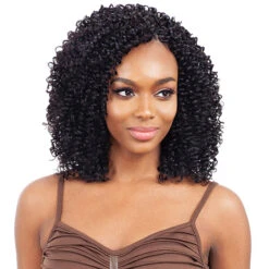Naked 100% Human Hair Crochet Braid - PRE LOOP TYPE WATER CURL 14