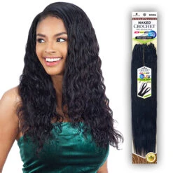 Naked 100% Human Hair Wet & Wavy Crochet Braid - PRE LOOP TYPE LOOSE DEEP 18