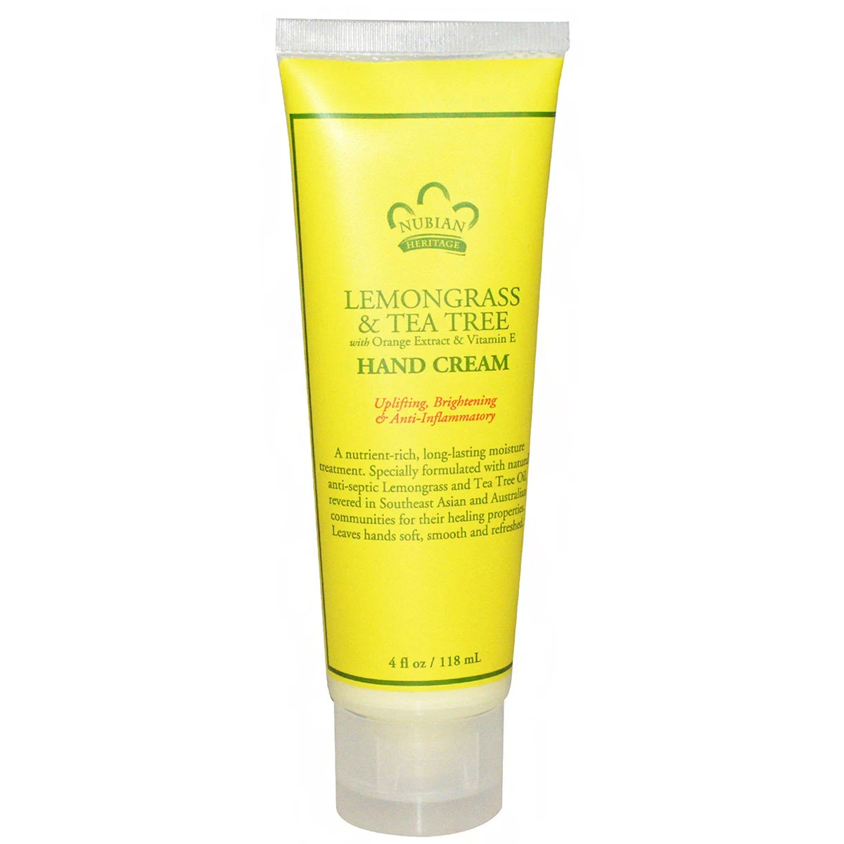 Nubian Heritage Lemongrass & Tea Tree Hand Cream 4oz 1 Nubian Heritage Lemongrass & Tea Tree Hand Cream 4oz