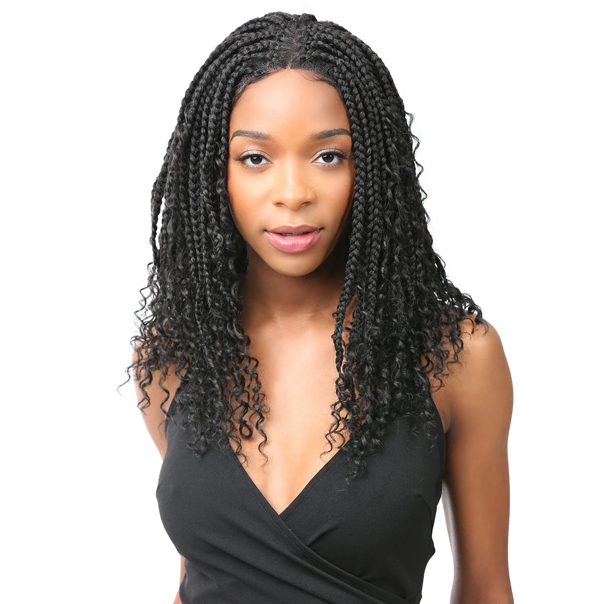 Nutique Illuze Synthetic Hair 4x4 Glueless HD Lace Wig - BOHO BOX DEEP 16 1 Nutique Illuze Synthetic Hair 4x4 Glueless HD Lace Wig - BOHO BOX DEEP 16