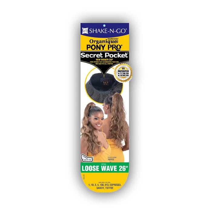 Organique Pony Pro Secret Pocket Mastermix Weave Ponytail - LOOSE WAVE 26 6 Organique Pony Pro Secret Pocket Mastermix Weave Ponytail - LOOSE WAVE 26 - Image 6