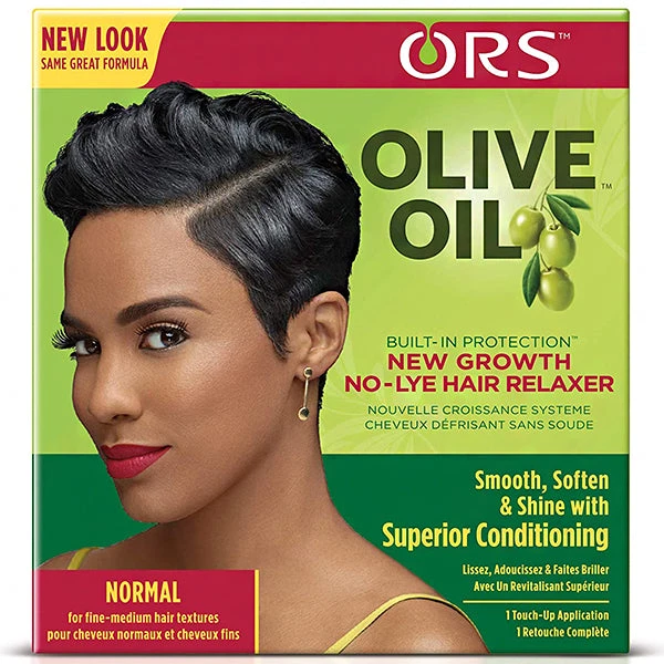 ORS Olive Oil New Growth No-Lye Normal Hair Relaxer Kit 1 ORS Olive Oil New Growth No-Lye Normal Hair Relaxer Kit