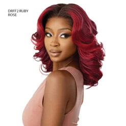 Outre 100% Human Hair Blend 5x5 Glueless HD Lace Closure Wig - HHB BODY WAVE 16 -Wigs Online Shop outre 100 human hair blend 5x5 glueless hd lace closure wig hhb body wave 16 3