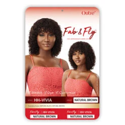 Outre 100% Human Hair Fab & Fly Wig - HH VIVIA 10 Outre 100% Human Hair Fab & Fly Wig - HH VIVIA -Wigs Online Shop outre 100 human hair fab fly wig hh vivia 4