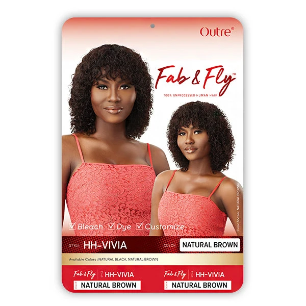 Outre 100% Human Hair Fab & Fly Wig - HH VIVIA 5 Outre 100% Human Hair Fab & Fly Wig - HH VIVIA - Image 5