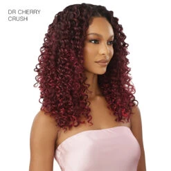 Outre Airtied Human Hair Blend 13x6 Glueless HD Lace Frontal Wig - HHB DOMINICAN CURLY 22 -Wigs Online Shop outre airtied human hair blend 13x6 glueless hd lace frontal wig hhb dominican curly 22 4