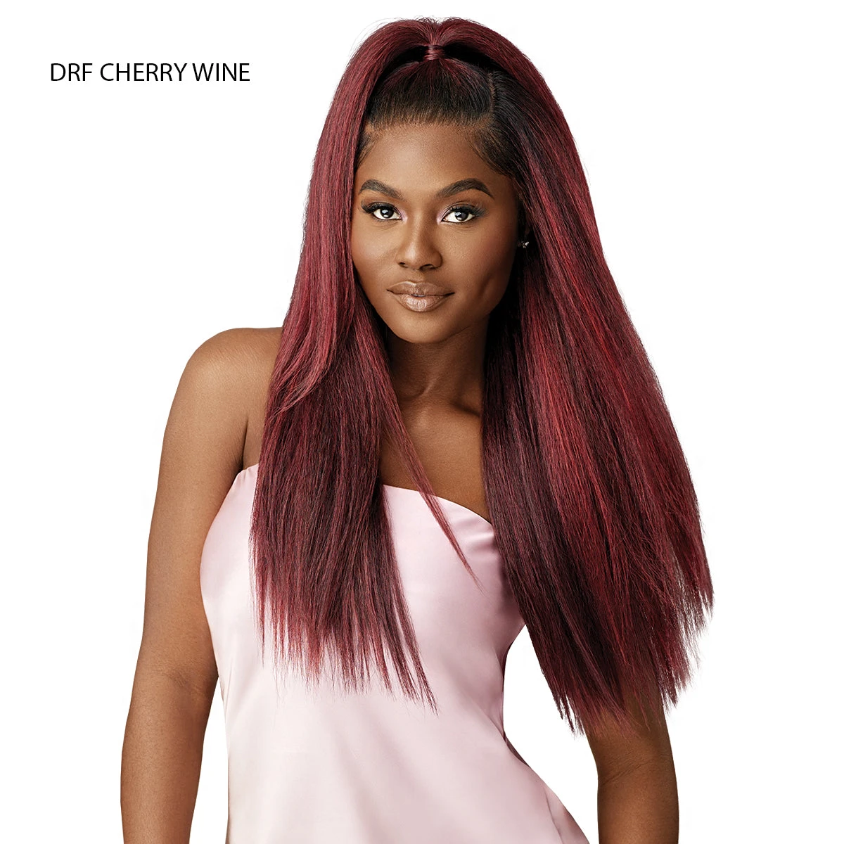 Outre Airtied Human Hair Blend 13x6 Glueless HD Lace Frontal Wig - HHB PERM YAKI 26 3 Outre Airtied Human Hair Blend 13x6 Glueless HD Lace Frontal Wig - HHB PERM YAKI 26 - Image 3