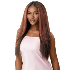 Outre Airtied Human Hair Blend 13x6 Glueless HD Lace Frontal Wig - HHB PERM YAKI 26