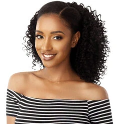 Outre Synthetic Big Beautiful Hair Drawstring Ponytail - 3B BOUNCY CURLS 18