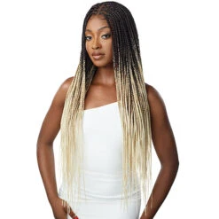 Outre Pre-Braided Synthetic HD Lace Wig - KNOTLESS SQUARE PART BRAIDS (13x4 Lace Frontal)