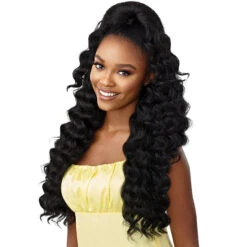 Outre Converti Cap Synthetic Hair Wig - WAVY BABY -Wigs Online Shop outre converti cap synthetic hair wig wavy baby 4