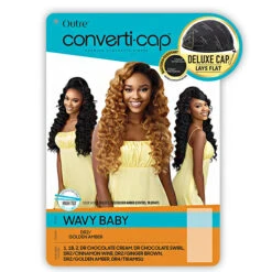 Outre Converti Cap Synthetic Hair Wig - WAVY BABY -Wigs Online Shop outre converti cap synthetic hair wig wavy baby 7