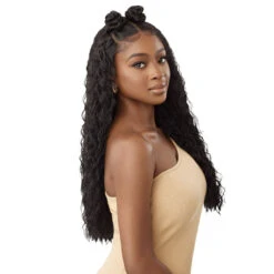 Outre 100% Human Hair Blend 5x5 HD Lace Closure Wig - HHB PERUVIAN WATER WAVE 24 -Wigs Online Shop outre human hair blend hhb perubian water wave 24 lace closure wig 3 230411013018