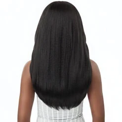Outre Big Beautiful 100% Human Hair Premium Blend U Part Cap Leave Out Wig - DOMINICAN BLOWOUT 22 -Wigs Online Shop outre human hair blend u part cap leave out wig dominican blowout 22 3