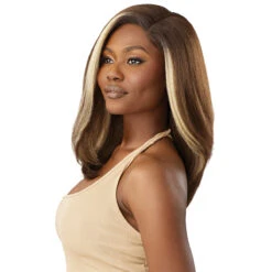 Outre Melted Hairline Synthetic Glueless HD Lace Front Wig - SAMIRA 9 Outre Melted Hairline Synthetic Glueless HD Lace Front Wig - SAMIRA -Wigs Online Shop outre melted hairline synthetic glueless hd lace front wig samira 3